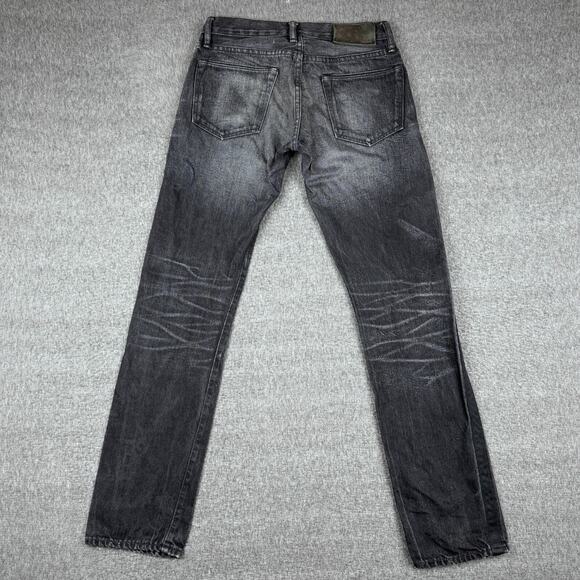 RRL Selvedge Jeans‎ Men's 28x30 Black Japanese Denim Straight Leg Faded USA - Picture 8 of 15